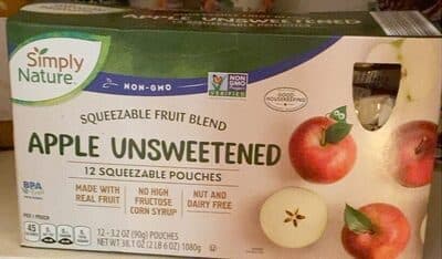 Apple Unsweetened Squeezable Fruit Blend