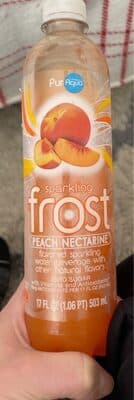 Peach Nectarine Frost Flavored Sparkling Water Beverage