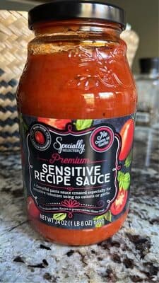 Premium sensitive recipe sauce