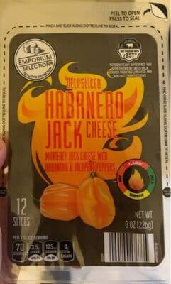 Deli Sliced Habanero Jack Cheese