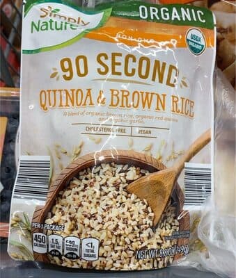90 second quinoa and brown rice