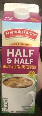 Friendly Farms Fat Free Half and half