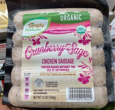 Cranberry Sage Chicken Sausage