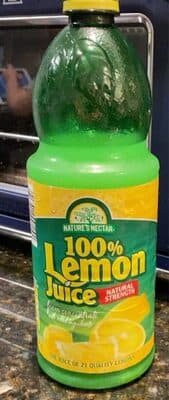 100% Lemon Juice From Concentrate