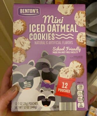 Mini Iced Oatmeal Cookies