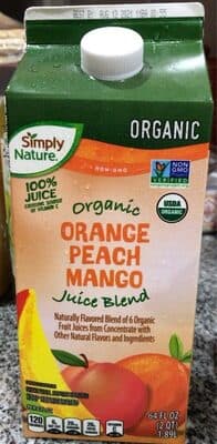 Simply Nature orange peach mango