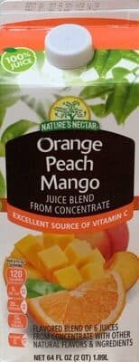 Orange, Peach, Mango Juice Blend