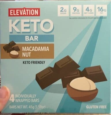 Keto bar Macadamia Nut