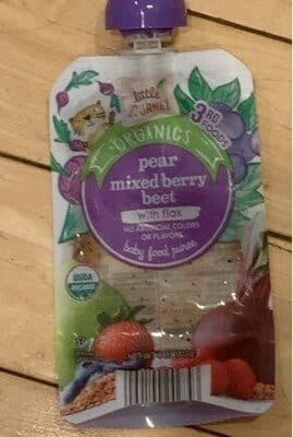 Pear Mixed Berry Beet With Flax