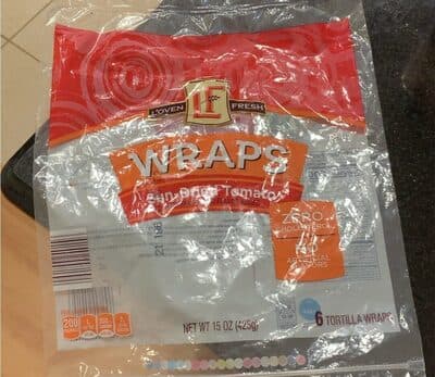 Wraps ( Sundried Tomato )