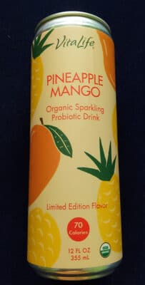 Pineapple Mango Organic Sparkling Probiotic Drink