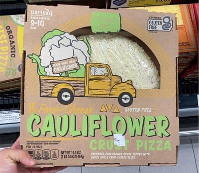 Cauliflower crust pizza