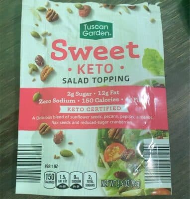 Sweet keto salad topping