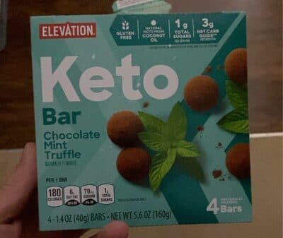 Chocolate Mint Truffle Keto Bar