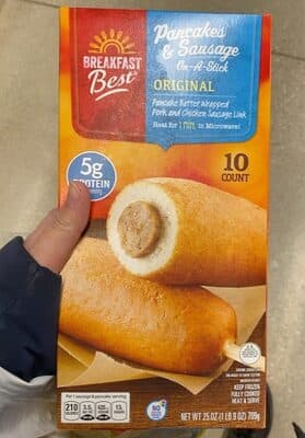 Pancake and sausage