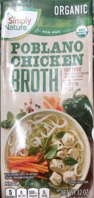 Poblano Chicken Broth