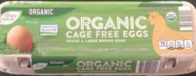 Organic Cage Free Grade A Brown Eggs