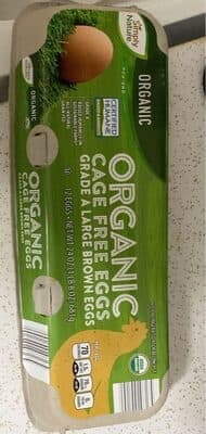 Organic cage free eggs