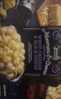 Macaroni & cheese white cheddar & Black Pepper