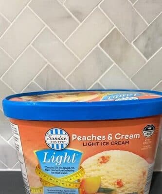 Peaches & Cream Light Ice Cream