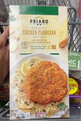Breaded Chicken Parmesan Patties