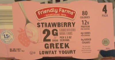 strawberry greek lowfat yogurt