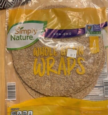 Whole grain wrap
