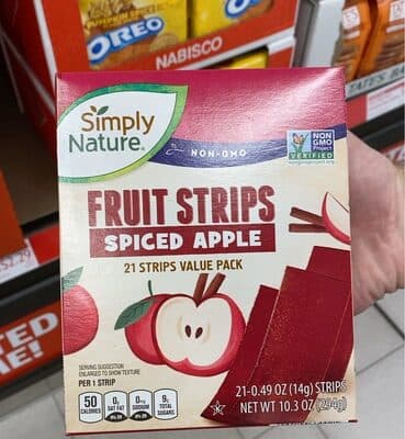 Fruit strips spiced apple