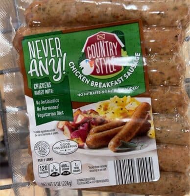 Never Any! Breakfast Chicken Sausage