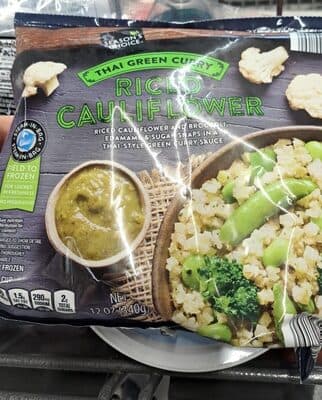 Thai green curry rice cauliflower