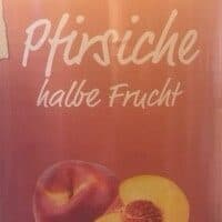 Pfirsiche halbe frucht