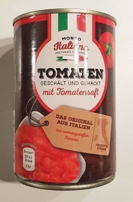 Tomaten geschlt und gehackt