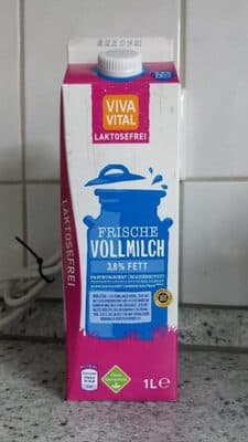 Frische Vollmilch Laktosefrei