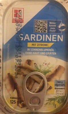 Sardinen mit Zitrone