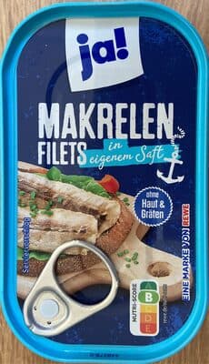 Makrelen Filets im eigenem Saft