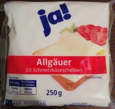 Allguer Schmelzkäse Scheiben