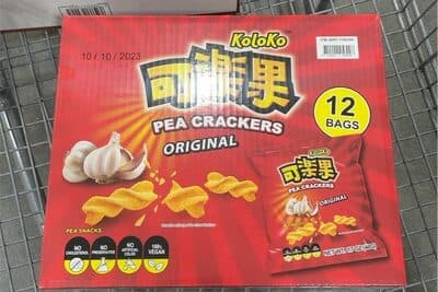 Pea crackers
