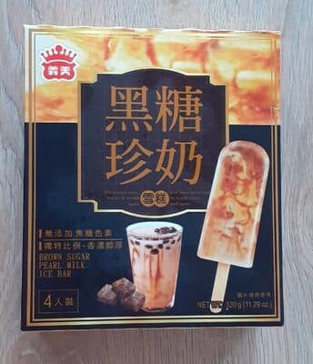 Btonnets de glace avec perles au sucre brun