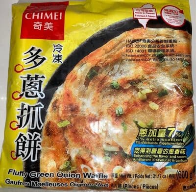 Fluffy green onion pancake