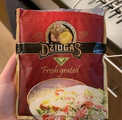 Fresh grated lactose free