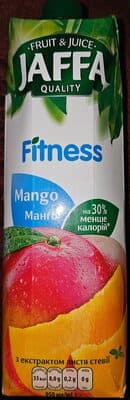 Jaffa Nectar of Mango Puree with Sugar and the Sweetener - Extract of Leaves of the Stavia