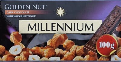 Millennium Dark Chocolate With Whole Hazelnuts