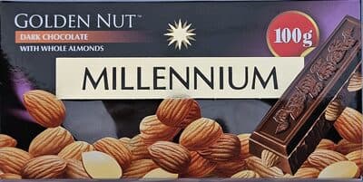 Dark Chocolate Millennium Gold with Whole Almond