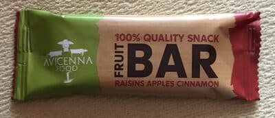 Fruit Bar Raisins Apples Cinnamon