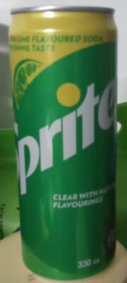 Lemon lime flavoured soda