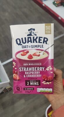 Oats So Simple Strawberry, Raspberry & Cranberry flavour