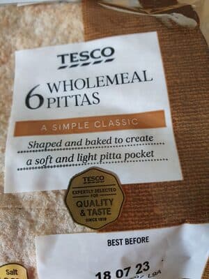 Wholemeal Pittas