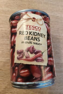 Red kidney beans in chilli sauce