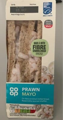 Co-op Prawn Mayo Sandwich