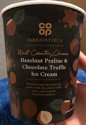 Hazelnut Praline & Chocolate  Truffle Ice Cream